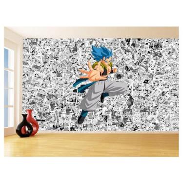Imagem de Papel De Parede Dragon Ball Goku Gegeta Anime 3,5M Dbz621 - Você Decor
