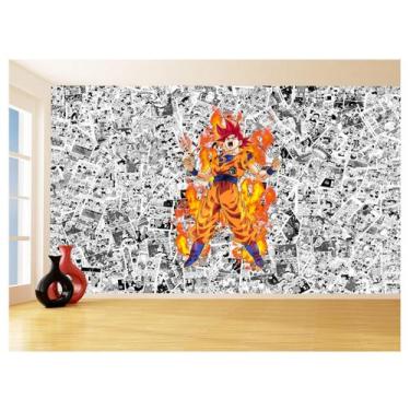 Imagem de Papel De Parede Dragon Ball Goku Página Manga 3,5M Dbz515 - Você Decor