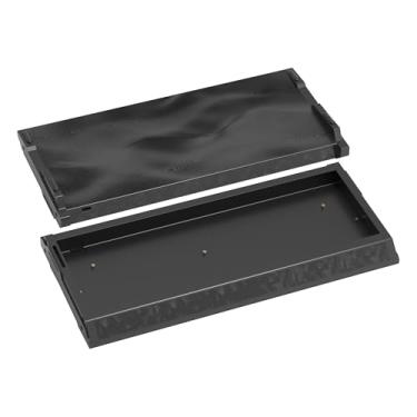 Imagem de kutethy KY60 Capa CNC de alumínio anodizado para teclado 60% mecânico para jogos, teclado de efeito Hall Full CNC compatível com teclados wooting (preto meca)