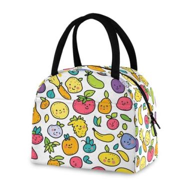 Imagem de Blueangle Lancheira isolada à prova de vazamento - Bolsa de almoço reutilizável com design de frutas de desenho animado, recipiente de alimentos compacto para escritório, viagens e atividades ao ar