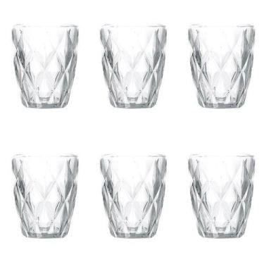 Imagem de Jogo com 6 Copos de Vidro Transparente  Design Clássico e Resistente -