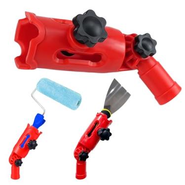 Imagem de Extensor de pincel de pintura multiângulo, mastro de extensão de pincel de tinta, mastro de extensão de tinta, haste de extensão de rolo de tinta, suporte de pincel de tinta para mastro de extensão