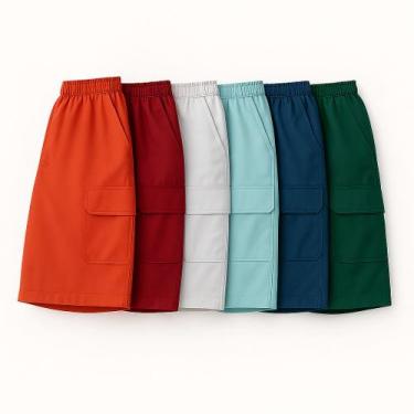 Imagem de Bermuda Masculina Brim com Bolsos Cargo  Perfeita para Trabalho ou pas