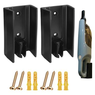 Imagem de Suporte de aspirador de parede com 2 peças, base de carregamento, adequado para aspirador portátil Shark Ultra Cyclone modelo CH951, com parafusos e âncoras de drywall, pode ser montado facilmente na