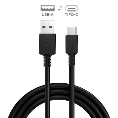 Imagem de Cabo USB a 2.0 Macho P/ USB TIPO-C - Preto - 1 Metro - PUACP-10