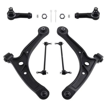 Imagem de maXpeedingrods 6Pcs Suspension Kit for Honda Odyssey 1999-2004, Front Lower Control Arm with Ball Joint, Sway Bar End Links, Outer Tie Rods, K620326 K620325