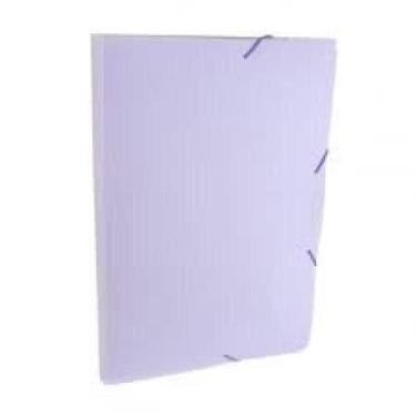 Imagem de Pasta aba elastico of. Lb 3cm linho serena lilas pastel0248. Lp. 0050 