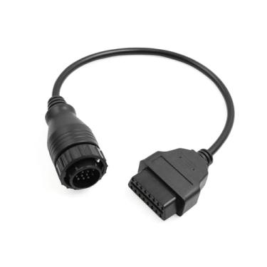 Imagem de TUCKBOLD Cabo conector adaptador de diagnóstico OBDII OBD2 de 14 pinos para 16 pinos para leitura de informações de diagnóstico do scanner para peças automotivas Mercedes-Benz