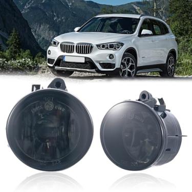 Imagem de Awayet Faróis de neblina adequados para BMW X1 F48 F49 X2 F39 X3 F25 sem faróis adaptáveis X4 F26 X5 F15 X6 F16 2011-2021 2 peças 2 peças de vidro fumê