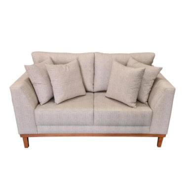 Imagem de Sofá  Pierri Tecido Acquablock Pé Base Madeira  150cm - 4R Estofados, 