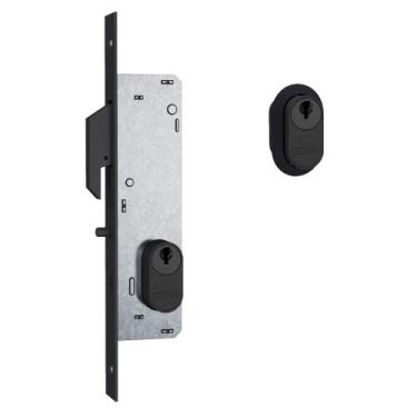 Imagem de Fechadura 902 Bico de Papagaio Para Porta de Correr Espelho Preto Fosc