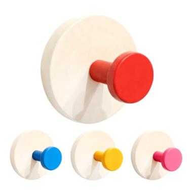 Imagem de WSHSTS 2026 Novos ganchos de toalha de parede adesivos com design de trava dupla, suporte adesivo colorido resistente – ganchos de chuveiro impermeáveis para pendurar casaco, roupas, gancho de armário