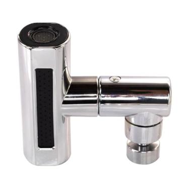 Imagem de Extensor Giratório para Torneira 360 Graus, Cromado, 4 Tipos de Jatos, com Filtro Aerador e Acessórios