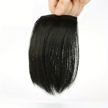 Imagem de Extensões de cabelo humano real com clipe para mulheres, extensões de cabelo preto encaracolado realce extensões de cabelo humano com clipe macio