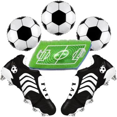 Imagem de Balões de futebol balões de bola de futebol tema de futebol decorações de festa de futebol decorações de festa de aniversário copa do mundo troféu esportes decoração de futbol para Cumpleaños futebol
