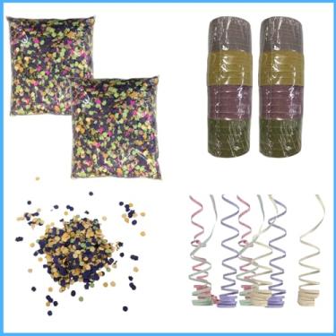 Imagem de Kit Completo Carnaval 2 Confetes 2 Serpentinas