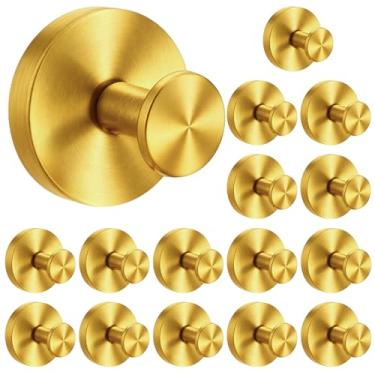 Imagem de Ovveroche Gancho de ventosa para chuveiro, pacote com 16 suportes de toalha de parede, gancho removível para toalha - aço inoxidável sem furadeira para banheiro, janela, porta, parede, casa, cozinha