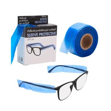 Imagem de BARBERTOP 1 peça de luvas descartáveis para óculos – Capas para óculos contra a cor do cabelo, tintura de cabelo, capas de braço de vidro, serve para óculos de todos os tamanhos, 200 por pacote