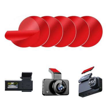 Imagem de 6 peças de almofadas adesivas de dupla face resistentes para câmera de painel, fita adesiva à prova de alta temperatura de 5,8 cm para para-brisas, sem resíduos, ajuste personalizável para câmera de