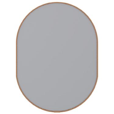 Imagem de Espelheira 58x43cm Unna Couro Cromado - P103376 - Cozimax