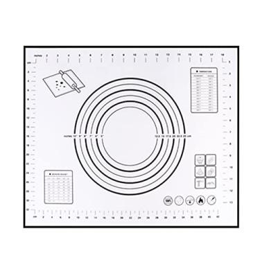 Imagem de Tapete de Assado Silicone Churrasco com Design Escala Clara Lavável Rotativo para Uso Diário na Cozinha Residencial Reutilizável