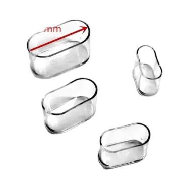 Imagem de Protetores De Pés De Cadeira De Silicone Transparente 16pcs, Protetore