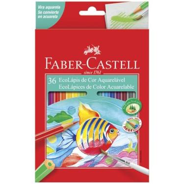 Imagem de EcoLápis Aquarelavel 36 Cores, Faber-Castell, 120236G, Grafite
