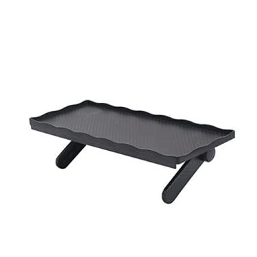 Imagem de Tela de TV ajustável prateleira superior organizar suporte de monitor superior suporte de armazenamento para caixas de mídia, roteador, console de jogos (cor: preto, tamanho: tamanho único) (tamanho