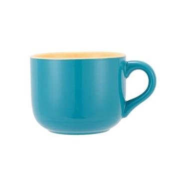 Imagem de WOQIJENCV Caneca de café de cerâmica de grande capacidade, caneca de café da manhã de 650 ml e tigela de sopa com alça caneca extra grande de cappuccino, chá, latte ou cacau quente para uso no