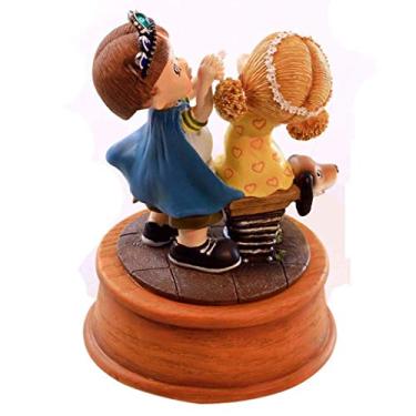 Imagem de pcagfaajmh Caixa de música com gaveta, presente para meninas, princesas e borboletas