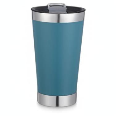 Imagem de Copo Térmico Inox 473ml com Tampa Caneca Isolada Bebida Quente Fria Portátil(VERDE)