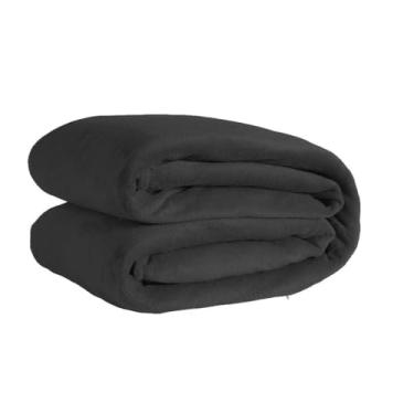 Imagem de Manta Cobertor Soft Casal 2.00 x 1,80 Felpuda Microfibra.(Cinza Escuro)