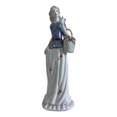 Imagem de MotiveTech Estátua de Porcelana de Uma Dama, Estatueta de, Estátua Moderna de para Armário, Lareira, Presente de Aniversário, Decoração, Style a