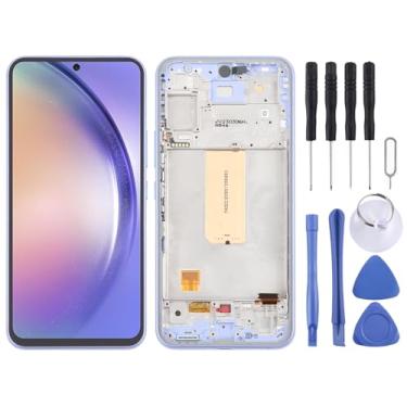 Imagem de Hiregolish Peças de reparo de tela, para Samsung Galaxy A54 5G SM-A546 6,4 polegadas OLED LCD digitalizador de tela conjunto completo com moldura, conjunto de substituição de tela com kits de reparo