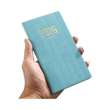 Imagem de Caderno De Calendário Em Couro A6 2026 Com 128 Páginas, Caderno De Pla