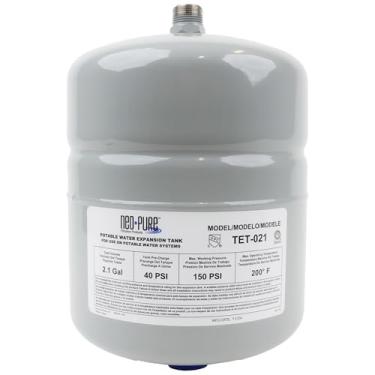 Imagem de Neo-Pure Tanque de expansão térmica de 2,1 litros – MNPT de 3/10.2 cm – mantém a pressão segura para aquecedores de água com evitadores de refluxo, diafragma butílico e acabamento resistente à
