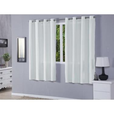 Imagem de Cortina Roma 4,00 X 1,70 Metros Para Sala Quarto Cinza - Maria Flor En