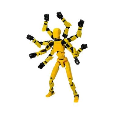 Imagem de Brinquedo Robô Feminino 3D Impresso Com 8 Asas, Manequim Articulado E 