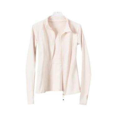 Imagem de Jaqueta Feminina Slim Fit Para Yoga, Corrida Leve, Fitness E Pilates  