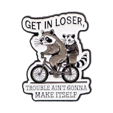 Imagem de Broche De Esmalte Gato Cartoon, Emblemas De Lapela De Metal De Animais