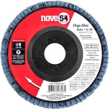 Imagem de Flap-disc, Disco de Desbaste/acabamento, 4.1/2" - 115 mm, Grão 50, Nov