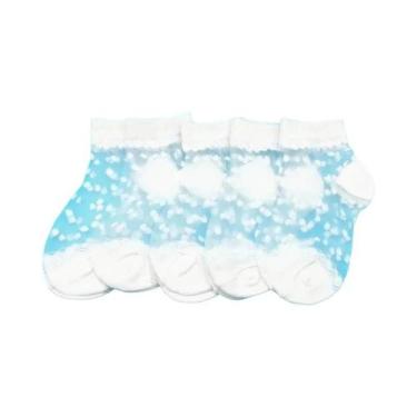 Imagem de Meias De Tornozelo De Renda Respirável Para Meninas, 5 Pares, Algodão 
