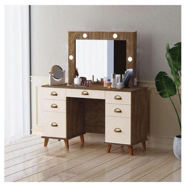 Imagem de Penteadeira Camarim New Seul Ambiente Malbec Off White - Luapa