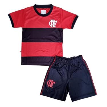 Imagem de Uniforme Infantil Flamengo Listrado Oficial