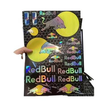 Imagem de Kit de decalques de tanque de adesivos de touro vermelho a laser de Ha