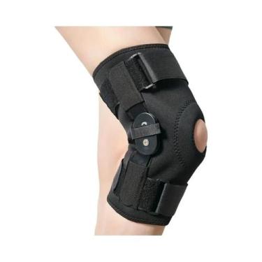 Imagem de Joelheira Articulada Ajustável Com Estabilizadores Laterais E Suporte 