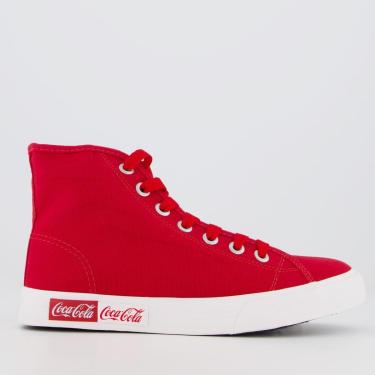 Imagem de Tênis Coca Cola Blend Basic Hi Feminino Vermelho-Feminino