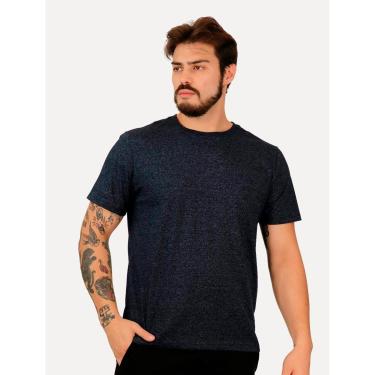 Imagem de Camiseta Dudalina Masculina Listra Noise Azul Marinho-Masculino