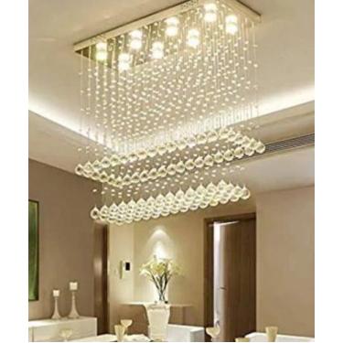 Imagem de Luminária em Cristais Torre Para Sala de Jantar/Estar com1,30 Metros d