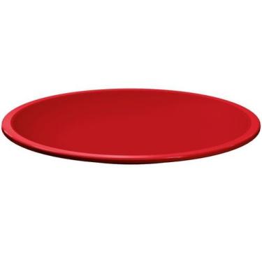 Imagem de Prato Plástico Redondo Refeição Resistente 26cm Raso UZ - UZ Utilidade